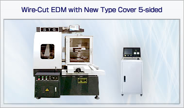 Wire-cut electrical discharge machine with new type cover